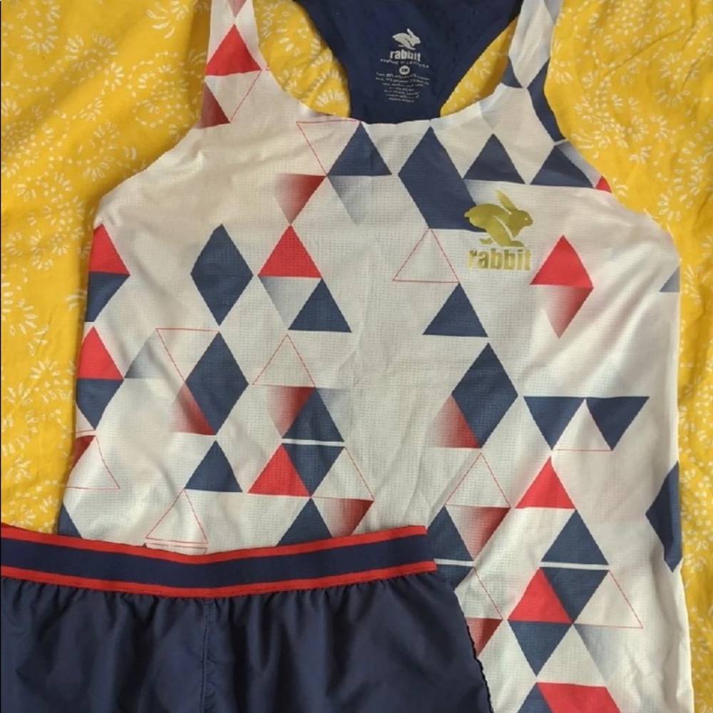 Womens Rabbit Racing Singlet and Shorts